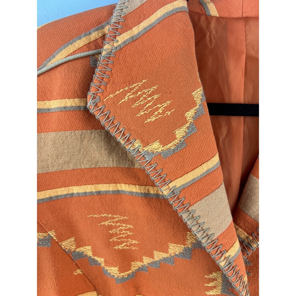 Coldwater‎ Creek Southwestern Aztec Embroidered Fitted Jacket - Picture 3 of 6